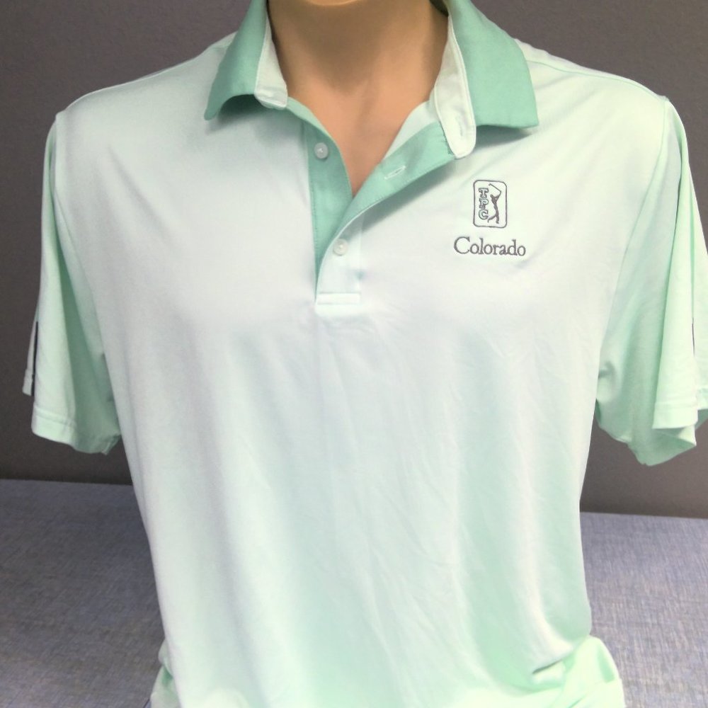 TPC Colorado Golf Polo Shirt Under Armour Green Men's XL
